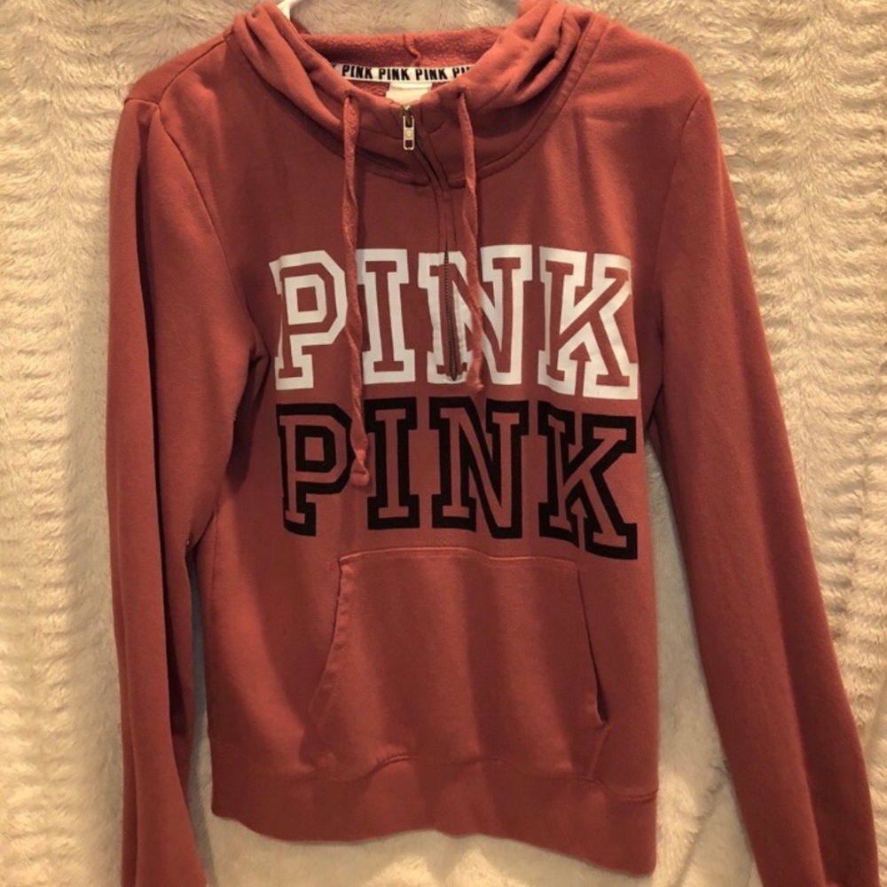 VS PINK Quarter Zip Hoodie